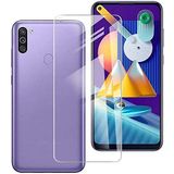 Engo Samsung Galaxy M11 İle Uyumlu Ekran Koruyucu 9H Temperli Kırılmaz Esnek Nano Cam, Çizilmeye Dayanıklı Koruma, HD Şeffaf