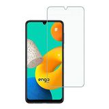 Engo Samsung Galaxy M32 İle Uyumlu Ekran Koruyucu 9H Temperli Kırılmaz Esnek Nano Cam, Çizilmeye Dayanıklı Koruma, HD Şeffaf