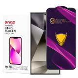 Engo Samsung Galaxy S24 Ultra İle Uyumlu Ekran Koruyucu Antistatik 9H Temperli Kırılmaz Cam, Toz Tutmayan Parmak İzi Önleyici, 5D Tam Kaplayan Esd Koruma, Hd Şeffaf