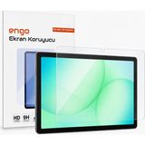 Engo Samsung Galaxy Tab A11+ Plus Ekran Koruyucu 9H Parlak Nano Tablet Kırılmaz Cam 11 inç SM-X230 Uyumlu - Şeffaf