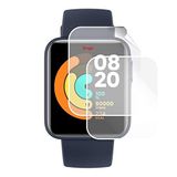 Engo Xiaomi Mi Watch Lite İle Uyumlu Ekran Koruyucu Tam Kaplama Şeffaf TPU Film 2 Adet