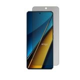 Engo Xiaomi Poco X6 İle Uyumlu Hayalet Ekran Koruyucu, Yandan Görünmeyen Anti-Spy Gizlilik (Privacy) Koruması, 9H Temperli Nano Kırılmaz Esnek Cam, Parlama Ve Parmak İzi Önleyici