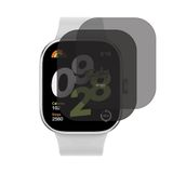 Engo Xiaomi Redmi Watch 4 İle Uyumlu Hayalet Ekran Koruyucu, Yandan Görünmeyen Anti-Spy Gizlilik (Privacy) Koruması, 9H Temperli Nano Kırılmaz Esnek Cam, Parmak İzi Önleyici 2 Adet