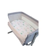 ENHA BABY Eco Serisi 0-6 Ay Anne Yanı Beşik için Lastikli Bebek Çarşafı (50X84 Cm Yatak İçin Uygundur)