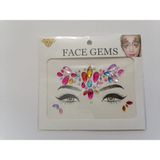 Enhavalı Kendinden Yapışkanlı Yüz Taşı Sticker Face Gems Model4