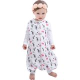Enhitbaby Çocuk Bebek Uyku Tulumu Müslin Pembe - Beyaz 0,5 tog Rahat Kullanım Özellikli - 3 - 4 Yaş