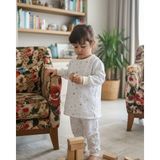 Enhitbaby Çocuk Pijama Takımı | 2 Tog | %100 Pamuk - 3 Iplik - Çift Kat - 00-Beyaz - 6 - 8 Yaş