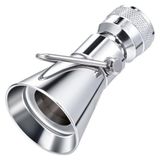 Enhon 2 Ayar Döner Tek Püskürtme Duş Başlığı Kapatma Vanası, 52650-PK için Yedek Delta Duş ile Uyumlu, 2,5 GPM Pirinç Su Tasarruflu Duş Başlığı, Krom, 1 5/8 "Çap Sprey Yüz