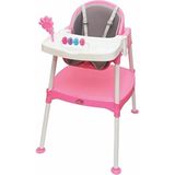 Enhoş Oyuncak Trıo Mama Sandalyesi - Hıghchaır - 3 Aşamalı Mama Sandalyesi Çalışma Masası/sandalye/masa - Pembe