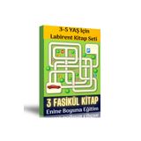 Enine Boyuna Eğitim 3-5 Yaş İçin Labirent Kitap Seti (3 Fasikül Kitap)