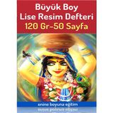 Enine Boyuna Eğitim Büyük Boy Lise Resim Defteri A3 Resim Defteri