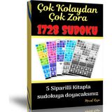 Enine Boyuna Eğitim Çok Kolaydan Çok Zora 1728 Sudoku Kitabı (5 Spiralli Kitap)