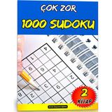 Enine Boyuna Eğitim Çok Zor Sudoku Kitap Seti (1000 Sudoku – 2 Kitap)