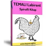 Enine Boyuna Eğitim Harika Temalı Labirent Bulmaca Kitabı (Spiralli)