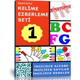 Enine Boyuna Eğitim İngilizce Kelime Ezberleme Seti (Alfabe-Sayılar-Renkler)