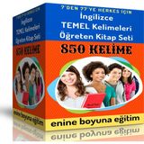 Enine Boyuna Eğitim Ingilizce Temel Kelimeleri Öğreten Kitap Seti (2 Spiralli Kitap)