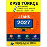 Enine Boyuna Eğitim KPSS Lisans Türkçe Modüler Kitap Seti - Ders Videoları