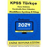 Enine Boyuna Eğitim KPSS Ön Lisans Türkçe Modüler Kitap Seti - Ders Videoları