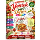 Enine Boyuna Eğitim Renkli Yemek Tarif Defteri