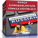 Enine Boyuna Eğitim Rusça Konuşanlar İçin Türkçe Eğitim Seti 3 Kitap