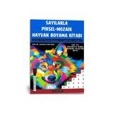 Enine Boyuna Eğitim Sayılarla Piksel-Mozaik Boyama Kitabı (100 Hayvan Boyaması)