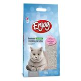 Enjoy 10 lt Bebek Pudrası Kokulu Topaklanan Bentonit Doğal Kedi Kumu
