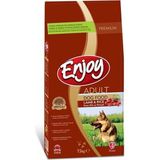 Enjoy 15 kg Kuzu Etli ve Pirinçli Yetişkin Köpek Maması Doğal İçeriklerle Sağlıklı Beslenme