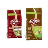Enjoy Kuru Köpek Maması, L&R Kuzu Etli ve Pirinçli, Yetişkin 20/9, 15 Kg ve Enjoy Kuru Kedi Maması, Tavuklu, Yetişkin, 15 Kg Kahverengi