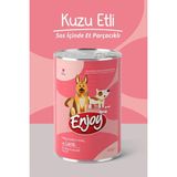 Enjoy Kuzu Etli Köpek Konservesi Sos Içinde Et Parçacıklı 400 gr - Tekli