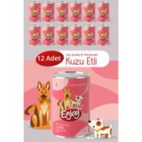 Enjoy Kuzu Etli Köpek Konservesi Sos İçinde Et Parçacıklı 400 Gr x12