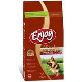Enjoy Kuzulu ve Pirinçli Yetişkin Köpek Maması 15 kg - 1 kg