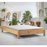 Enjoy Lıfe Tasarım Çift Kişilik Doğal Masif Ahşap Karyola - Başlıksız - 100 x 200 cm - Çam