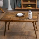 Enjoy Life Tasarım Masif Ağaç Konik Ayak Ahşap Orta Sehpa - CEVIZ - 50x80