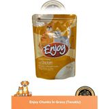 Enjoy Pouch Tavuk Aromalı Premium Kalite Yaş Kedi Maması 85 gr x 20 Seçici Kediler İçin