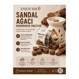 ENJOY SHOP 20 ADET SANDAL AĞACI KOKULU WAX BUHURDANLIK TABLETLERİ DOĞAL NATUREL WAX MUM KOKUSU