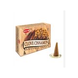 ENJOY SHOP Clove - Cınnemon Karanfil Tarcın Kokulu Konik Tütsü 10 Adet Not : Geri Akışlı Değildir