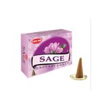 ENJOY SHOP Sage- Adaçayı Konik Tütsü Adaçayı Kokulu Tütsü 10 Adet Not : Geri Akışlı Değildir
