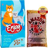 Enjoy Somonlu Kedi Maması Açık 1 Kg