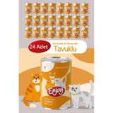 Enjoy Soslu Tavuklu 24x400 gr Yetişkin Konserve Kedi Maması
