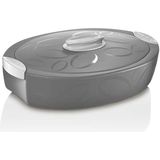 Enjoy Tuttocaldo Gri Termal Sunum Tabağı, 3l, Yalıtımlı ve Şık Servis Kabı