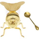 Enjoybuy Arı Bal Küpü, Şenlikli Mutfak Yaz Için Dekorasyon Bal Kavanozu Altın (Yurt Dışından) - Gold