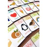 Enjoymydesign Ahşap Ingilizce Alfabe Kartları - Alfabe Ingilizce Eğitim Seti - Anaokulu Kreş, Okul Öncesi Eğitim