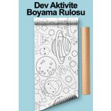 Enjoymydesign Boya Rulo Aktivite Kağıt Boyama Kağıdı 2.5 Metre Rulo - Bebek ve Çocuk için Eğitici Boyama Kağıdı