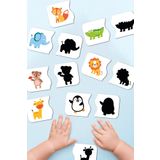 Enjoymydesign Gölgemi Bul Ahşap Iki Parçalı Eşleştirme Oyunu Okul Öncesi Puzzle Bebek Eğitici Oyuncak