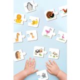 Enjoymydesign Ilişki Kurma 2 Parçalı Puzzle Ahşap Eşleştirme Oyunu Okul Öncesi Bebek Eğitici Oyuncak