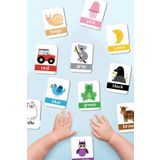 Enjoymydesign Renkleri Öğreniyorum Ahşap Eğitici Kartlar Okul Öncesi Kreş Ahşap Oyuncak Flash Cards