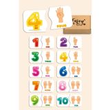 Enjoymydesign Sayı Eşleştirme Oyunu Ahşap Iki Parçalı Bebek Puzzle Okul Öncesi Puzzle Eğitici Oyuncak