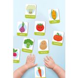 Enjoymydesign Sebzeleri Öğreniyorum Ahşap Eğitici Kartlar Okul Öncesi Kreş Ahşap Oyuncak Flash Cards