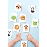 Enjoymydesign Zeka Kartları Hafıza Eşleştirme Oyunu Sevimli Hayvanlar Ahşap Eğitici Puzzle Oyuncak