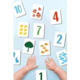 Enjoymydesign Zeka Kartları Sayılar Eşleştirme Oyunu Ahşap Eğitici Puzzle Bebek Hafıza Kartları